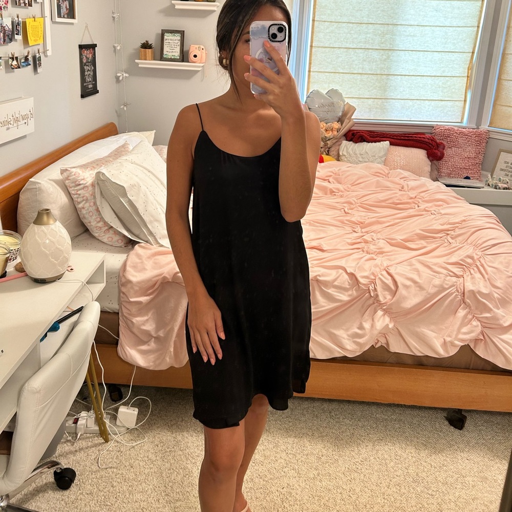 Francesca’s Black Flowy Dress